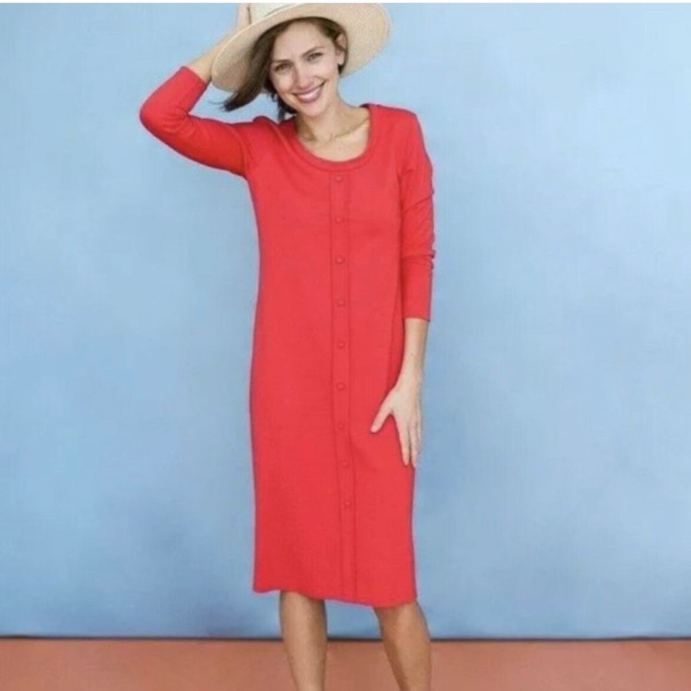 Sonnet James Naomi Midi Medium Button Play Dress